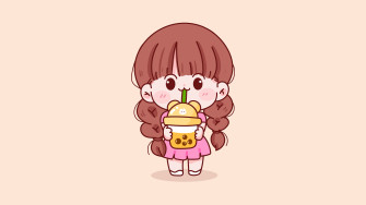 Cute Kid Wallpaper 4k Girl Kawaii Cartoon