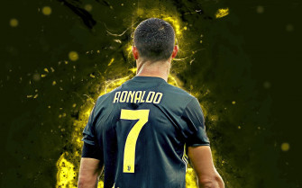 Black Yellow Jersey Cristiano Ronaldo HD 4k Wallpaper
