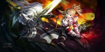 Mordred Vs Siegfried Fate Series Wallpaper