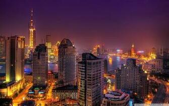 Colorful City Lights At Night 4k HD Desktop Wallpaper For