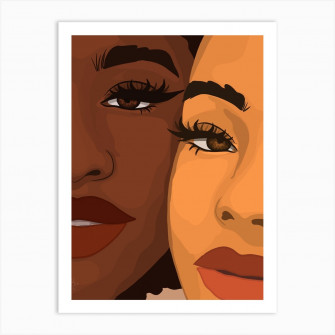 Sister Art Print By Princella Fy