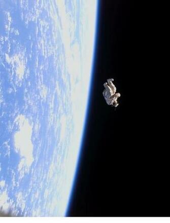 Empty Floating Space Suit Wallpaper For Amazon Kindle Fire HD