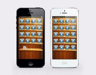 iPhone Wallpaper Wooden Shelf By Twinware Customization
