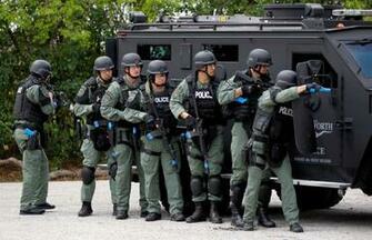 Police Swat Team By Fort Worth
