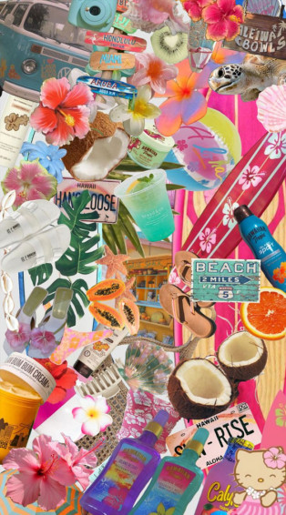 Summer Mood Board Wallpaper Beach Vibes Fab
