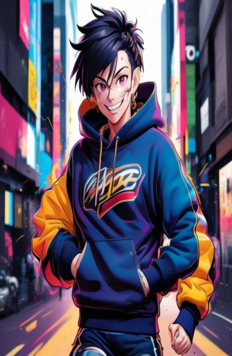 Anime Guy With Hoodie Wallpaper