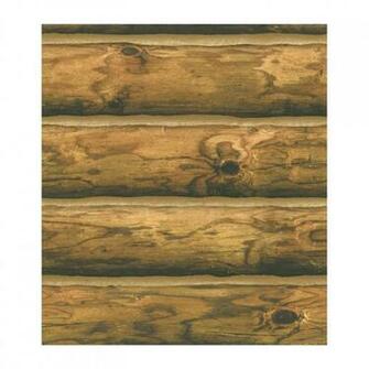 Log Wallpaper Rustic Cabin Lodge Ch Pre Pasted Double Roll