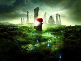 Pixar Disney Company Princess Artwork Brave Merida Wallpaper