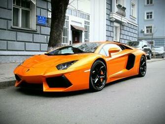 Wallpaper Lamborghini Aventador Lp Orange