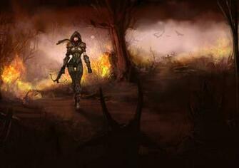 Diablo Demon Hunter Wallpaper Scribble By Nervaa