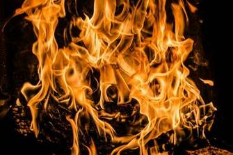 Bonfire Fire Firewood Flame Combustion Stock Photos Image