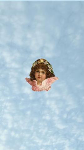 Cherub Head Wallpaper Angel Aesthetic iPhone