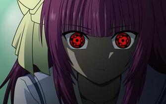 Angel Beats Yuri With Sharingan Eyes Wallpaper
