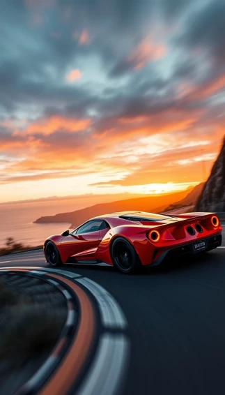 Ford Gt Supercar Phone Wallpaper