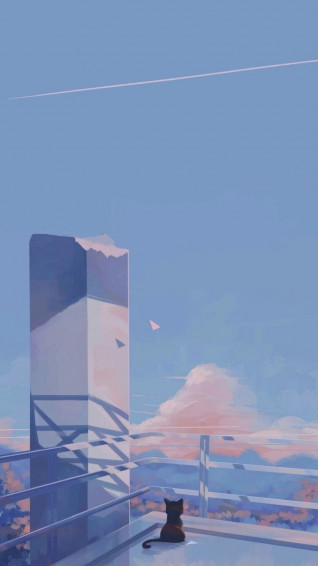 Blue Anime Aesthetic Wallpaper