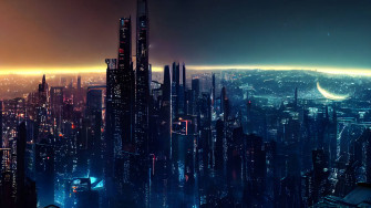 Midjourney Ai Futuristic Cityscape 4k Wallpaper On