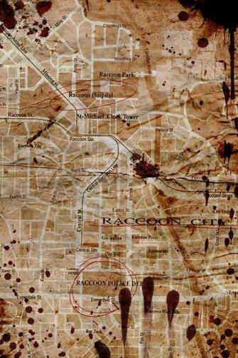 Raccoon City Map Games Wallpaper For iPhone