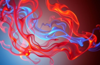 Red And Blue Fire Wallpaper