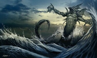 Sea Monster Computer Wallpaper Desktop Background Id