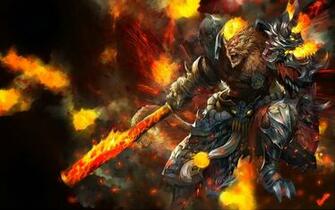 Monkey King Wukong Fantasy Art League Of Legends HD Wallpaper Lol