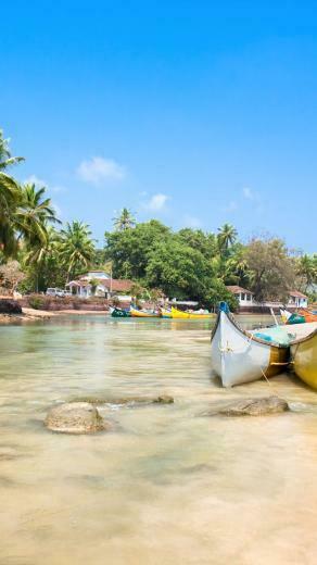 Wallpaper Goa 5k 4k India Indian Ocean Palms Boats