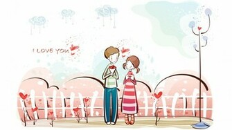 Cartoon Love Photo