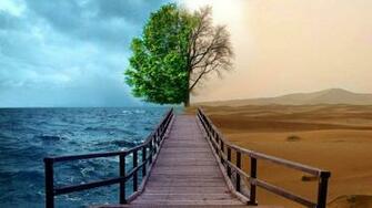 Water And Desert Spring Autumn Image High