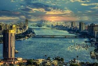 Wallpaper Cairo Egypt River Nile Bridge