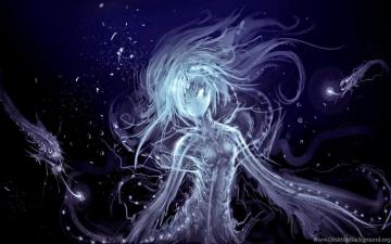 Fantasy Dark Magic Mermaid Wallpaper Desktop Background