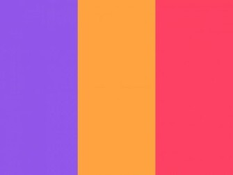 Navy Purple Neon Carrot And Fuchsia Solid Three Color Background