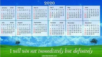Calendar With Inspirational Quotes Sayings