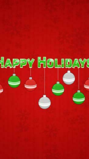 Happy Holidays Red iPhone Wallpaper HD iPhonewalls