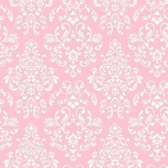 Pink Delicate Document Damask Wall Paper Sticker Outlet