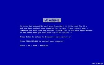 Microsoft Windows Blue Screen Of Death Wallpaper Background
