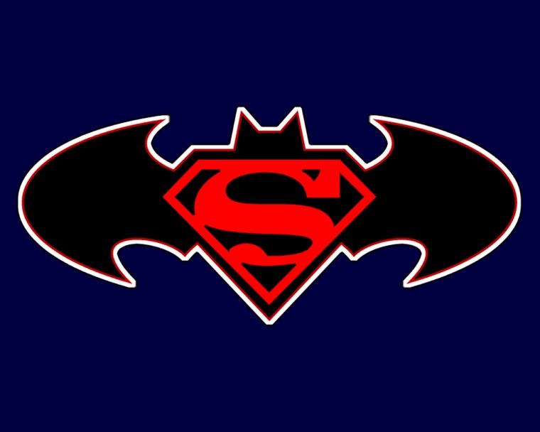 Superman And Batman Logo Wallpaper Comic Image