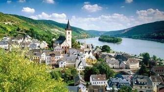 HD Wallpaper Lorch Village On The Rhine River Germany Countries