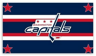 This Red White And Blue Washington Capitals Wallpaper With Stars Is