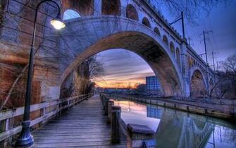 Desktop Wallpaper Manayunk Canal Bridge Cities