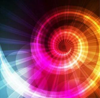 Rotating Color Light Background Vector Graphic