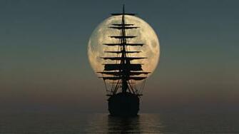 Pirate Ship Silhouette HD Wallpaper FullHDwpp Full