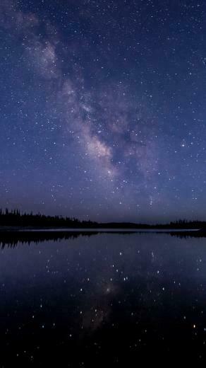 Wallpaper Night Sky Stars Starry iPhone