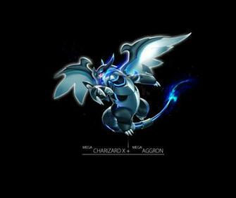 Charizard X Aggron Pokemon Fusi