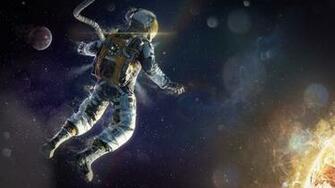 Art Astronaut Space Star Wallpaper Background