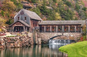 Dogwood Canyon Mill And Waterfall Missouri Ozark Mountains