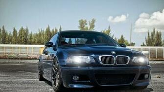 Cars Parking Headlights Bmw M3 E46 Wallpaper