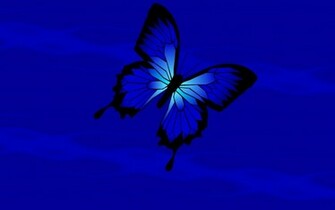 Butterfly Screensavers Blue Wallpaper