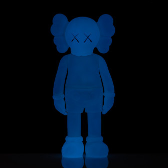 Kaws Companion Five Years Later Blue Glow In The Dark