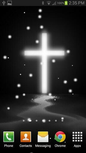 Stars And A Gorgeous Cross Background This Live Wallpaper