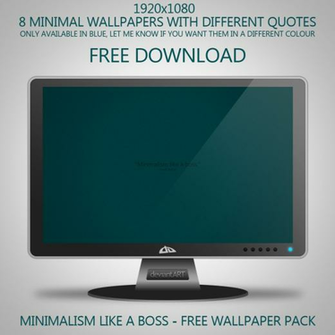Minimalism Like A Boss Wallpaper Pack By Mo0redesign On