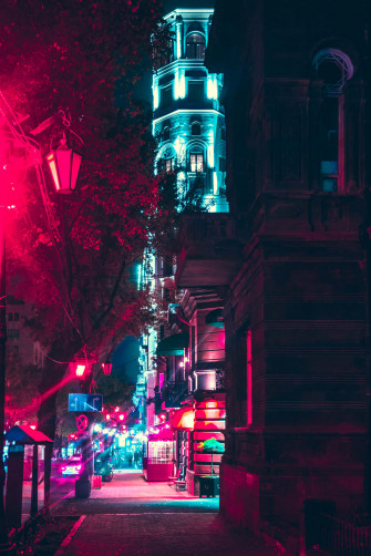 Neon City Aesthetic Wallpaper